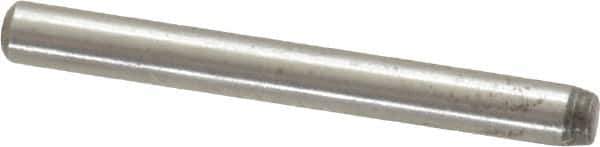 Value Collection - 3/32" Diam x 7/8" Pin Length Alloy Steel Standard Dowel Pin - C 50-58 Hardness, 1,800 Lb Breaking Strength, 1 Beveled & 1 Rounded End - Industrial Tool & Supply