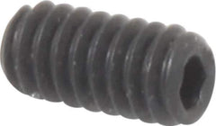 Value Collection - M2.0x0.40 Metric Coarse, 4mm OAL, Cup Point Set Screw - Grade 14.9 (45H) Alloy Steel, 0.9mm Key - Industrial Tool & Supply