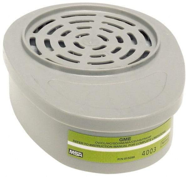 MSA - Olive Cartridge - Series Advantage 200, Protects Against Multi Gas - Industrial Tool & Supply