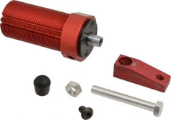De-Sta-Co - 67 Lb Clamping Force, Left Hand Swing, 31.75mm Total Stroke, Single-Acting Pneumatic Swing Clamp - 1/8 NPT Port, 80.5mm Body Length x 54.1mm Body Width, 1.17 Cu In (Clamp), 1.42 Cu In (Unclamp), 130 Max psi - Industrial Tool & Supply