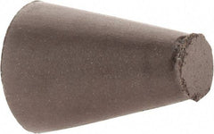 Cratex - 5/8" Max Diam x 1" Long, Taper, Rubberized Point - Medium Grade, Silicon Carbide, 1/4" Arbor Hole, Unmounted - Industrial Tool & Supply