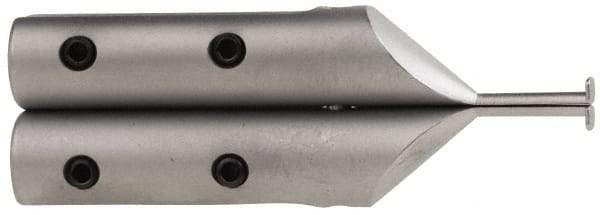 SPI - 0.4mm Wide Flange, Hard Chrome Steel Caliper Groovemaster - 1 Piece, 10mm Bore Depth, For Use with 6" Vernier, Dial & Digital Calipers - Industrial Tool & Supply