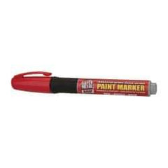 Super Met-Al - Red Paint Marker - Oil Based Paint - Industrial Tool & Supply