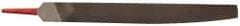 Simonds File - 10" Long, Smooth Cut, Knife American-Pattern File - Double Cut, Tang - Industrial Tool & Supply