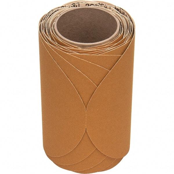 3M - 8" Diam, 150 Grit FEPA, Aluminum Oxide Adhesive PSA Disc - Very Fine Grade, Gold, Paper Backing, Flexible, Use with Random Orbital Sanders - Industrial Tool & Supply