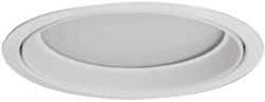 Cooper Lighting - 7-7/8 Inch Wide, Water Resistant, White Fixture Trim with Albalite Lens - Industrial Tool & Supply