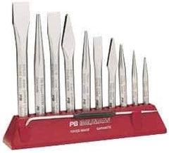 Value Collection - 6-1/2" OAL x 9/32" Blade Width Cross Chisel - 15/32" Stock - Industrial Tool & Supply