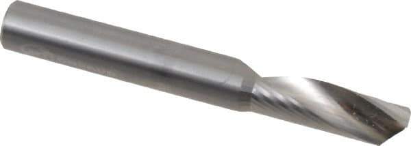 Onsrud - 3/8" Cutting Diam x 1-1/8" Length of Cut, 1 Flute, Upcut Spiral Router Bit - Uncoated, Right Hand Cut, Solid Carbide, 3" OAL x 3/8" Shank Diam, Single Edge, 22° Helix Angle - Industrial Tool & Supply