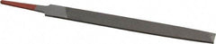 Simonds File - 6" Long, Second Cut, Flat American-Pattern File - Double Cut, Tang - Industrial Tool & Supply