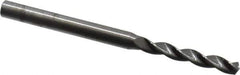 Kennametal - 5/32" 130° Solid Carbide Jobber Drill - Bright Finish, Right Hand Cut, Spiral Flute, Straight Shank, 2.6" OAL, Standard Point - Industrial Tool & Supply