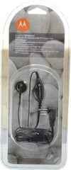 Motorola - GT Series, Push to Talk Microphone Earpiece with Microphone - Black, Use with Spirit Series GT Radios - Industrial Tool & Supply