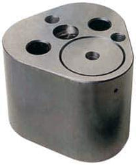 Dayton Lamina - 1-1/4" Shank Diam, 2-3/4" Base Length x 2.72" Base Width x 1-5/8" Base Height, 1/2-13 Thread, Alloy Steel Mold Punch Retainer - 1/4" Dowel Diam, 15/16" Length Between Dowel & Screw, 2" Thread Length, Ball Lock, Heavy Duty (HRT) Series - Industrial Tool & Supply