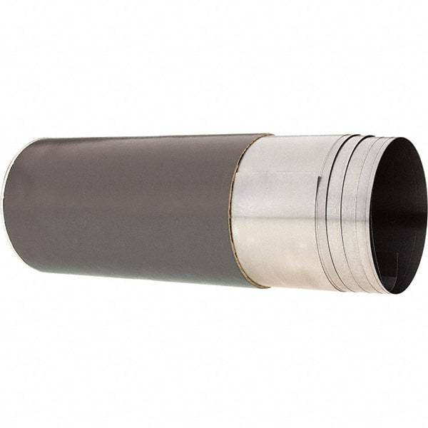 Made in USA - 2.50 m Long x 150 mm Wide x 0.1 mm Thick, Roll Shim Stock - Steel - Industrial Tool & Supply