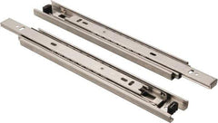 Sugatsune - 9-27/32" Slide Length, 9-9/16" Travel Length, Stainless Steel Ball Bearing Slide - 92 Lb Capacity at Full Extension - Industrial Tool & Supply