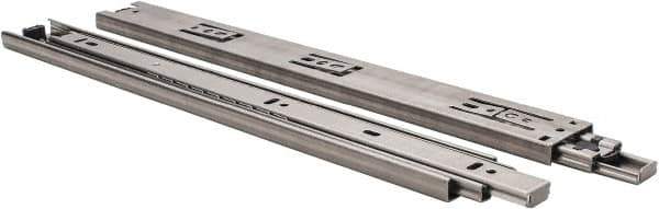 Sugatsune - 13-25/32" Slide Length, 14" Travel Length, Stainless Steel Ball Bearing Slide - 84 Lb Capacity at Full Extension - Industrial Tool & Supply