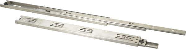 Sugatsune - 15-3/4" Slide Length, 16" Travel Length, Stainless Steel Ball Bearing Slide - 79 Lb Capacity at Full Extension - Industrial Tool & Supply
