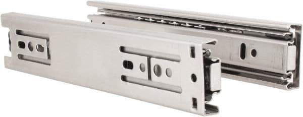 Sugatsune - 7-7/8" Slide Length, 7-7/8" Travel Length, Stainless Steel Ball Bearing Slide - 98 Lb Capacity at Full Extension - Industrial Tool & Supply