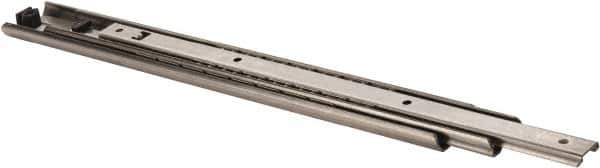 Sugatsune - 17-11/16" Slide Length, 19-1/16" Travel Length, Stainless Steel Ball Bearing Slide - 215 Lb Capacity at Full Extension - Industrial Tool & Supply