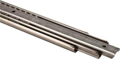 Sugatsune - 21-11/16" Slide Length, 23" Travel Length, Stainless Steel Ball Bearing Slide - 188 Lb Capacity at Full Extension - Industrial Tool & Supply