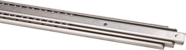 Sugatsune - 27-9/16" Slide Length, 28-3/4" Travel Length, Stainless Steel Ball Bearing Slide - 155 Lb Capacity at Full Extension - Industrial Tool & Supply