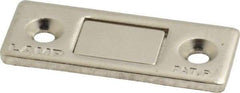 Sugatsune - 1-39/64" Long x 1-5/8" Wide x 2.6" High, Steel & Neodymium Neodymium Thin Magnet Catch - Nickel Coated, 8.8 Magnetic Force - Industrial Tool & Supply
