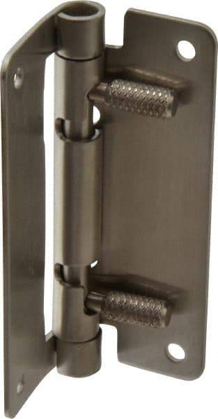 Sugatsune - 2-61/64" Long x 1-31/32" Wide x 1/16" Thick, Quick Release Hinge - Stainless Steel, Polished Finish - Industrial Tool & Supply
