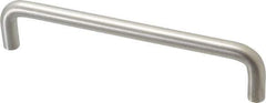 Sugatsune - 25/64" Handle Diam, Satin Finish Stainless Steel Drawer Pull - 1-3/8" Projection, 6" Center to Center, 316 Grade, 6-3/8" Wide - Industrial Tool & Supply