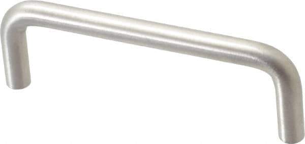 Sugatsune - 5/16" Handle Diam, Satin Finish Stainless Steel Drawer Pull - 1-11/32" Projection, 3-1/2" Center to Center, 316 Grade, 3-13/16" Wide - Industrial Tool & Supply