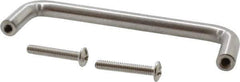 Sugatsune - 5/16" Handle Diam, Satin Finish Stainless Steel Drawer Pull - 1-11/32" Projection, 3-25/32" Center to Center, 316 Grade, 4-3/32" Wide - Industrial Tool & Supply