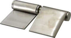 Sugatsune - 4" Long x 2-5/32" Wide x 15/32" Thick, Flag Hinge - Stainless Steel, Satin Finish - Industrial Tool & Supply