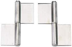 Sugatsune - 6" Long x 2-5/32" Wide x 15/32" Thick, Flag Hinge - Stainless Steel, Satin Finish - Industrial Tool & Supply