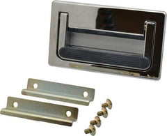 Sugatsune - 5.5" Overall Width x 3.1563" Overall Height, 0.6875" Recess Depth, Recessed Pull - 2.9531" Recess Height, 5.3281" Recess Width, 4.9219" Center to Center, M5 Thread - Industrial Tool & Supply