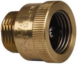 Watts - 125 Max psi, Chrome Plated Brass, Hose Connection Vacuum Breaker - EPDM Seal, Stainless Steel Spring, FIP X Hose End Connections - Industrial Tool & Supply