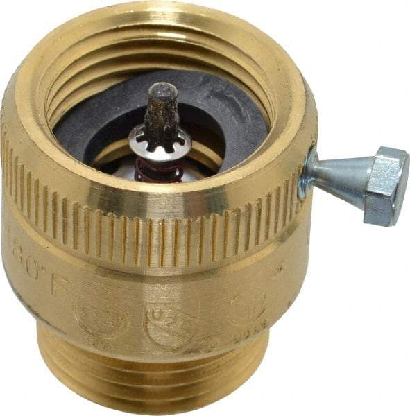 Watts - 125 Max psi, Brass, Hose Connection Vacuum Breaker - EPDM Seal, Stainless Steel Spring, FIP X Hose End Connections - Industrial Tool & Supply