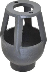 Watts - 3/4 to 1" Fit, 3-1/4" Diam, Air Gap Drain - 4-7/8" High, Cast Iron - Industrial Tool & Supply