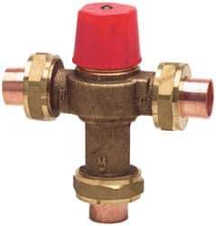 Watts - Union Thread End Connections, 1/2" Pipe, Temperature Control Valve - 150 Max Working psi - Industrial Tool & Supply