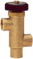 Watts - 1/2" Pipe Lead Free Brass Water Mixing Valve & Unit - Solder x Solder End Connections - Industrial Tool & Supply