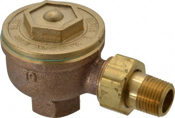 Watts - 2 Port, 1/2" Pipe, Cast Iron Thermostatic Steam Trap - 25 Max psi - Industrial Tool & Supply