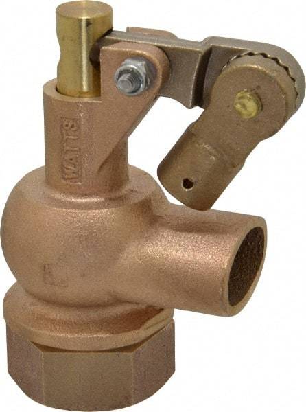 Watts - 1" Pipe, Bronze, Mechanical Float Valve - 165 psi, FPT x FPT End Connections - Industrial Tool & Supply