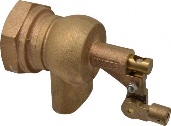 Watts - 2" Pipe, Bronze, Mechanical Float Valve - 165 psi, FPT x OVAL End Connections - Industrial Tool & Supply