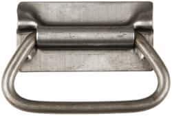 Value Collection - 3.38" Wide Plate x 1-3/4" High Plate, 3-1/2" Bail ID, Chest Handle - 4.13" Wide x 2-3/4" High, Plain - Industrial Tool & Supply