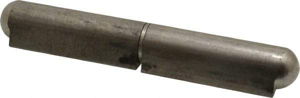Value Collection - 5-29/32" Long x 0.787" Wide x 0.984" Thick, Weld On Hinge - Stainless Steel with Stainless Pin - Industrial Tool & Supply
