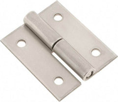 Made in USA - 2" Long x 1.68" Wide x 0.08" Thick, Slip Joint Hinge - Stainless Steel - Industrial Tool & Supply