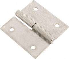 Made in USA - 2-1/2" Long x 2-1/2" Wide x 0.075" Thick, Slip Joint Hinge - Stainless Steel - Industrial Tool & Supply