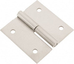 Made in USA - 2-1/2" Long x 2-1/2" Wide x 0.075" Thick, Slip Joint Hinge - Stainless Steel - Industrial Tool & Supply