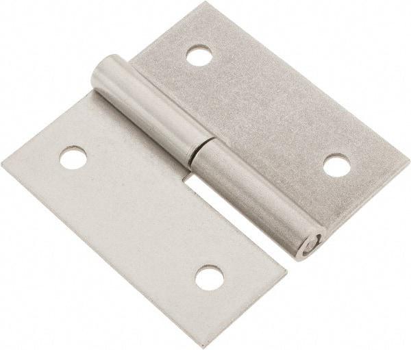 Made in USA - 3" Long x 3" Wide x 0.093" Thick, Slip Joint Hinge - Stainless Steel - Industrial Tool & Supply
