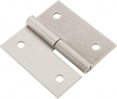 Made in USA - 3" Long x 3" Wide x 0.093" Thick, Slip Joint Hinge - Stainless Steel - Industrial Tool & Supply