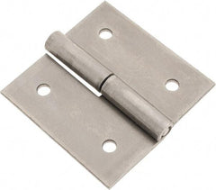 Made in USA - 2-1/2" Long x 2-1/2" Wide x 0.093" Thick, Slip Joint Hinge - Steel - Industrial Tool & Supply