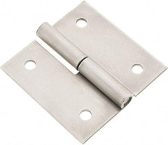 Made in USA - 3" Long x 3" Wide x 0.093" Thick, Slip Joint Hinge - Steel - Industrial Tool & Supply