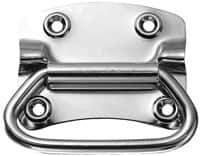 Value Collection - 3.62" Wide Plate x 3" High Plate, 3-1/2" Bail ID, Chest Handle - 4-1/4" Wide x 3.55" High, Barrel Zinc & Clear Chromate Coated, 4 Holes - Industrial Tool & Supply